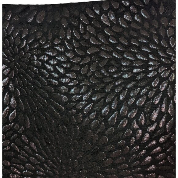 LOFT PETITES Shimmer Splash Faux Wrap Mini Skirt Black Jacquard Metallic Size 6P - Picture 5 of 13